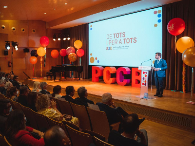 El cap de l'Executiu ha encapçalat la inauguració del Sant Joan de Déu Pediatric Cancer Center Barcelona (Fotografia: Arnau Carbonell)