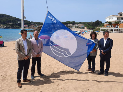 La consellera d'Acció Climàtica, Alimentació i Agenda Rural, Teresa Jordà i Roura, acompanyada de l'alcalde de Palamós, Lluís Puig i Martorell, del director de l'Agència Catalana de l'Aigua (ACA), Samuel Reyes i López, i del president de l'Associació d'Educació Ambiental i del Consumidor (ADEAC), José Palacios Aguilar, La consellera d'Acció Climàtica, Alimentació i Agenda Rural, Teresa Jordà i Roura, acompanyada de l'alcalde de Palamós, Lluís Puig i Martorell, del director de l'Agència Catalana de l'Aigua (ACA), Samuel Reyes i López, i del president de l'Associació d'Educació Ambiental i del Consumidor (ADEAC), José Palacios Aguilar,
