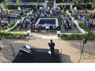 El president Aragonès intervé durant la inauguració del museu Pau Casals.