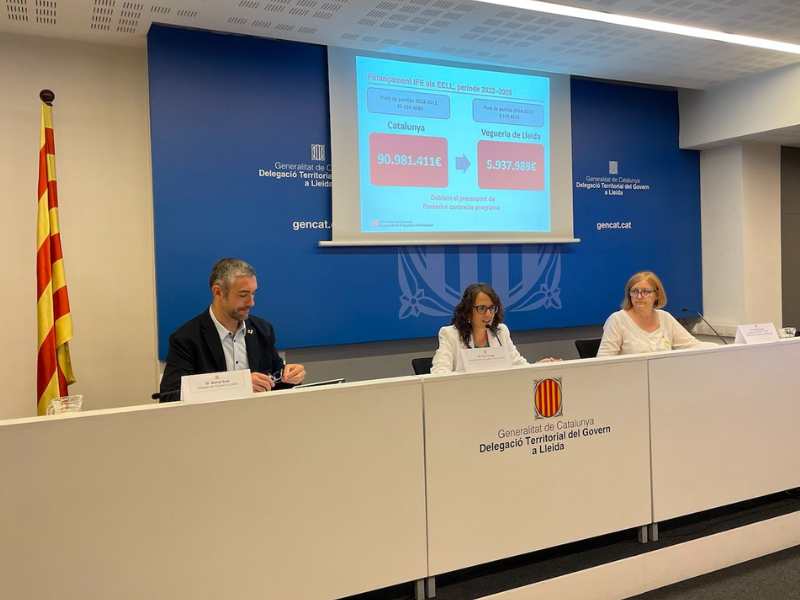 Acte de presentació de l'Acord Marc 2022-2025 a Lleida.