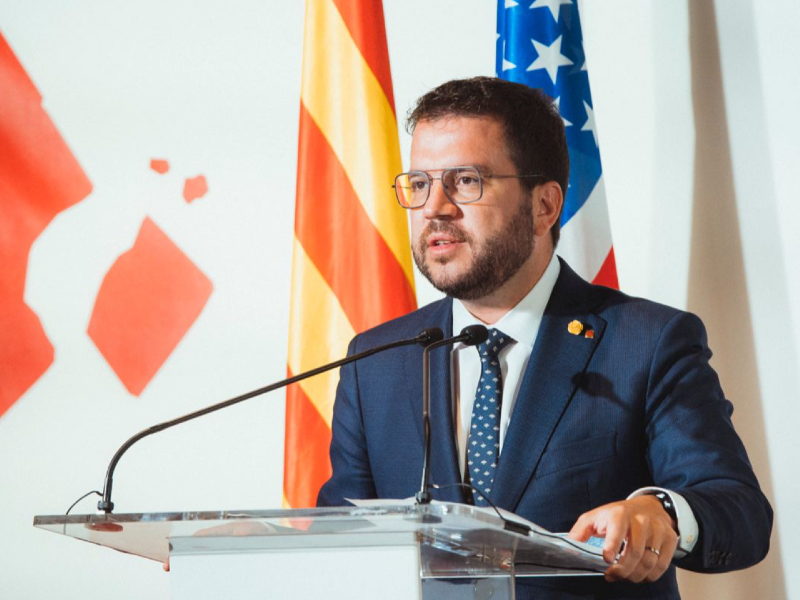 El president ha reivindicat els productes catalans a Nova York. (Fotografia: Arnau Carbonell)