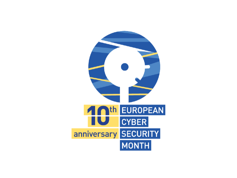Logo Mes europeu de la ciberseguretat