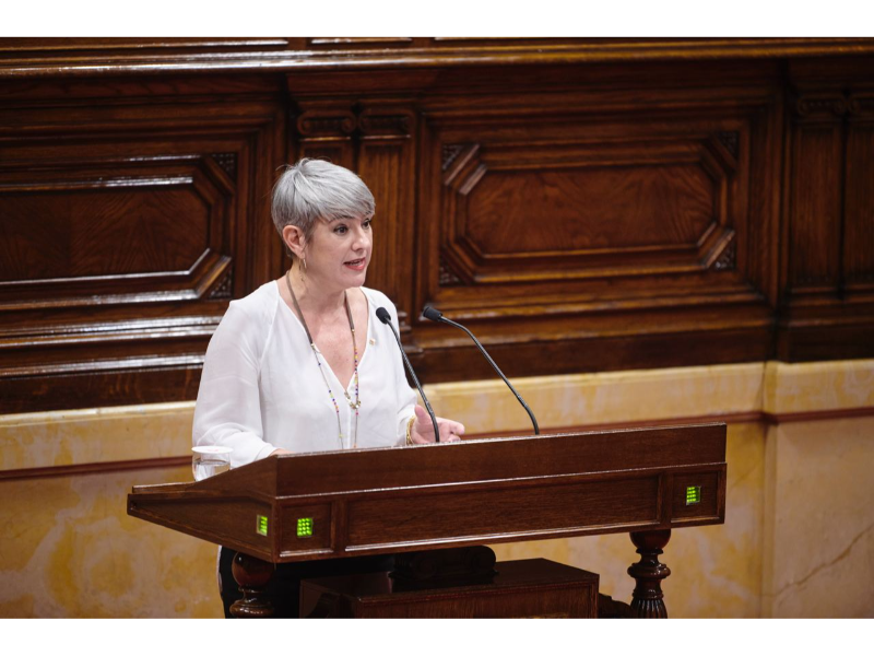 La consellera Lourdes Ciuró al Parlament de Catalunya