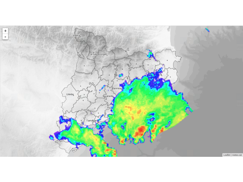 Imatge advecció radar
