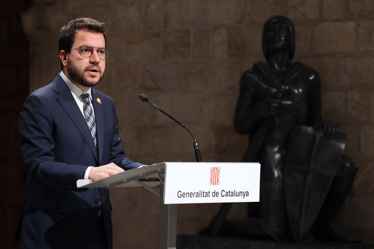 La compareixença institucional del president Aragonès.