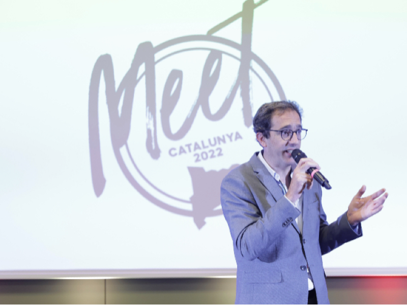 El director de l¿Agència Catalana de Turisme, Narcís Ferrer, en la trobada