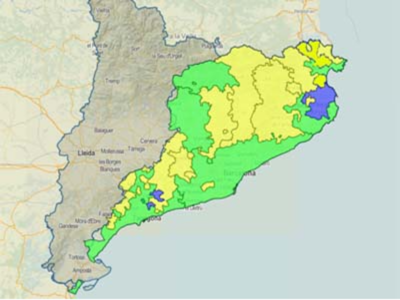 Estat de la sequera a Catalunya.