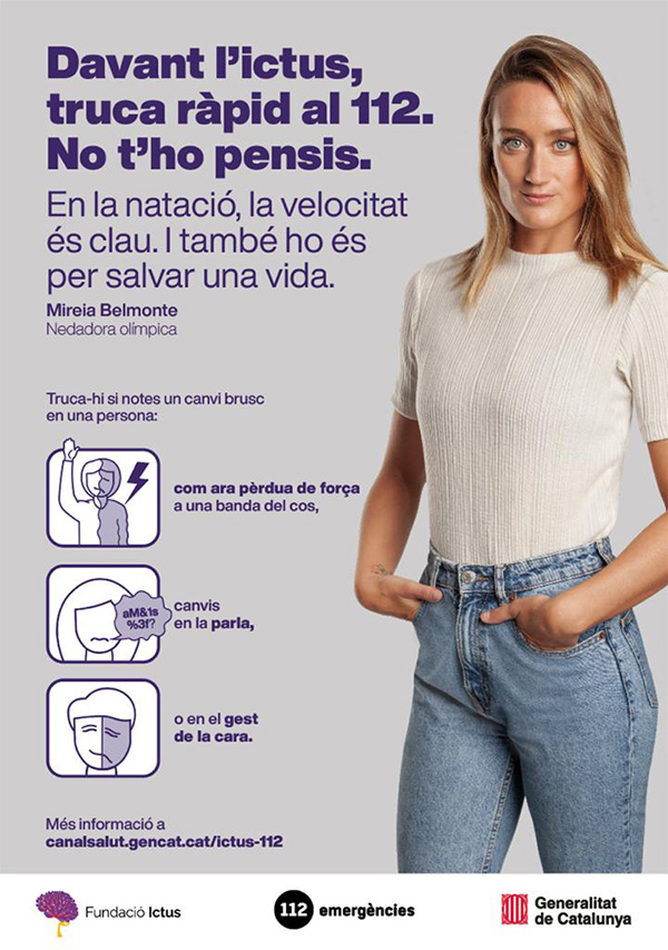 Imatge de la campanya que protagonitza la nedadora Mireia Belmonte.