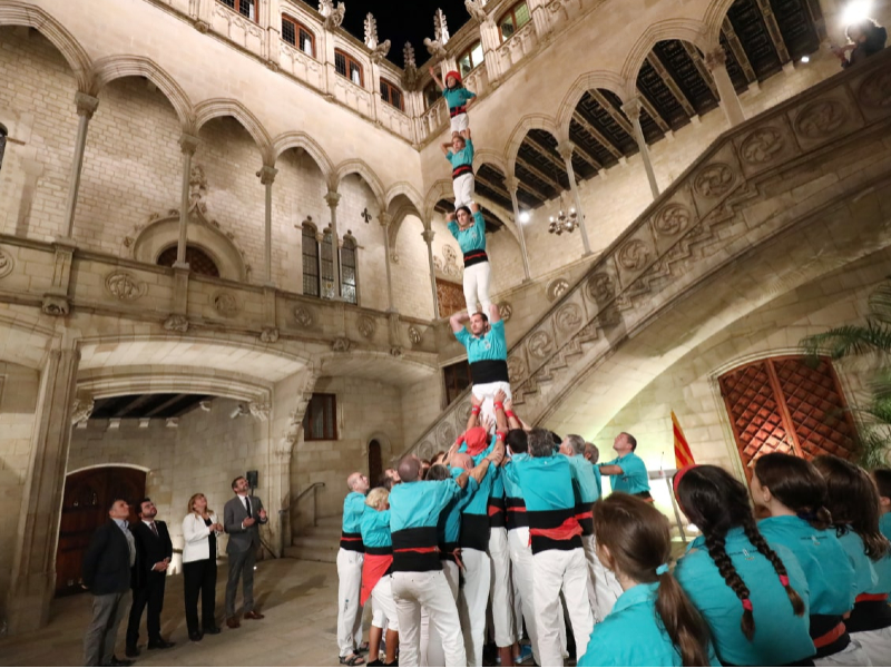 Pilar de cinc dels Castellers de Vilafranca