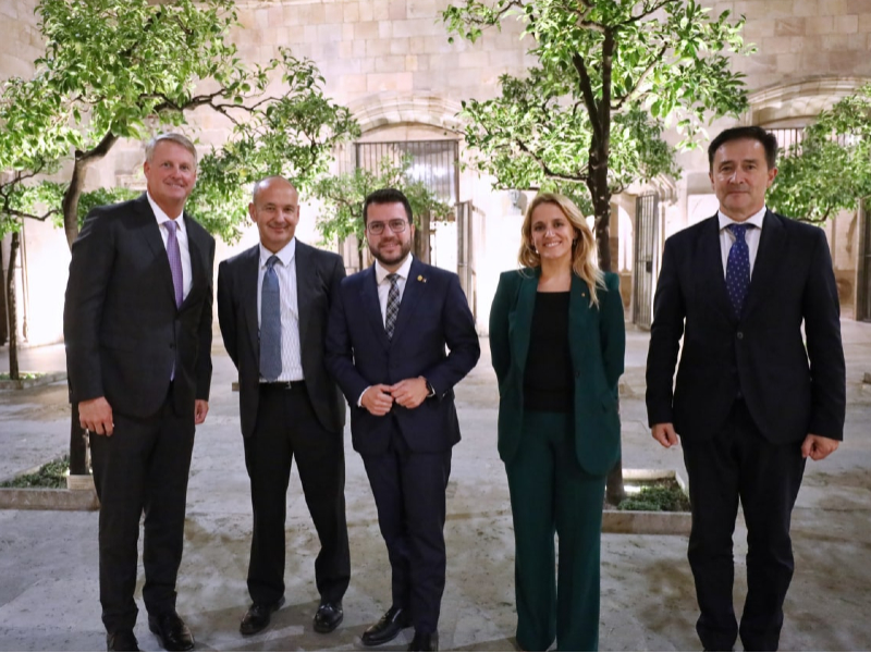 El president Aragonès es va reunir el 19 d'octubre a Palau amb Mark Patterson, Andreu Vilamitjana, i amb el vicepresident executiu de Cisco, Eyal Dagan