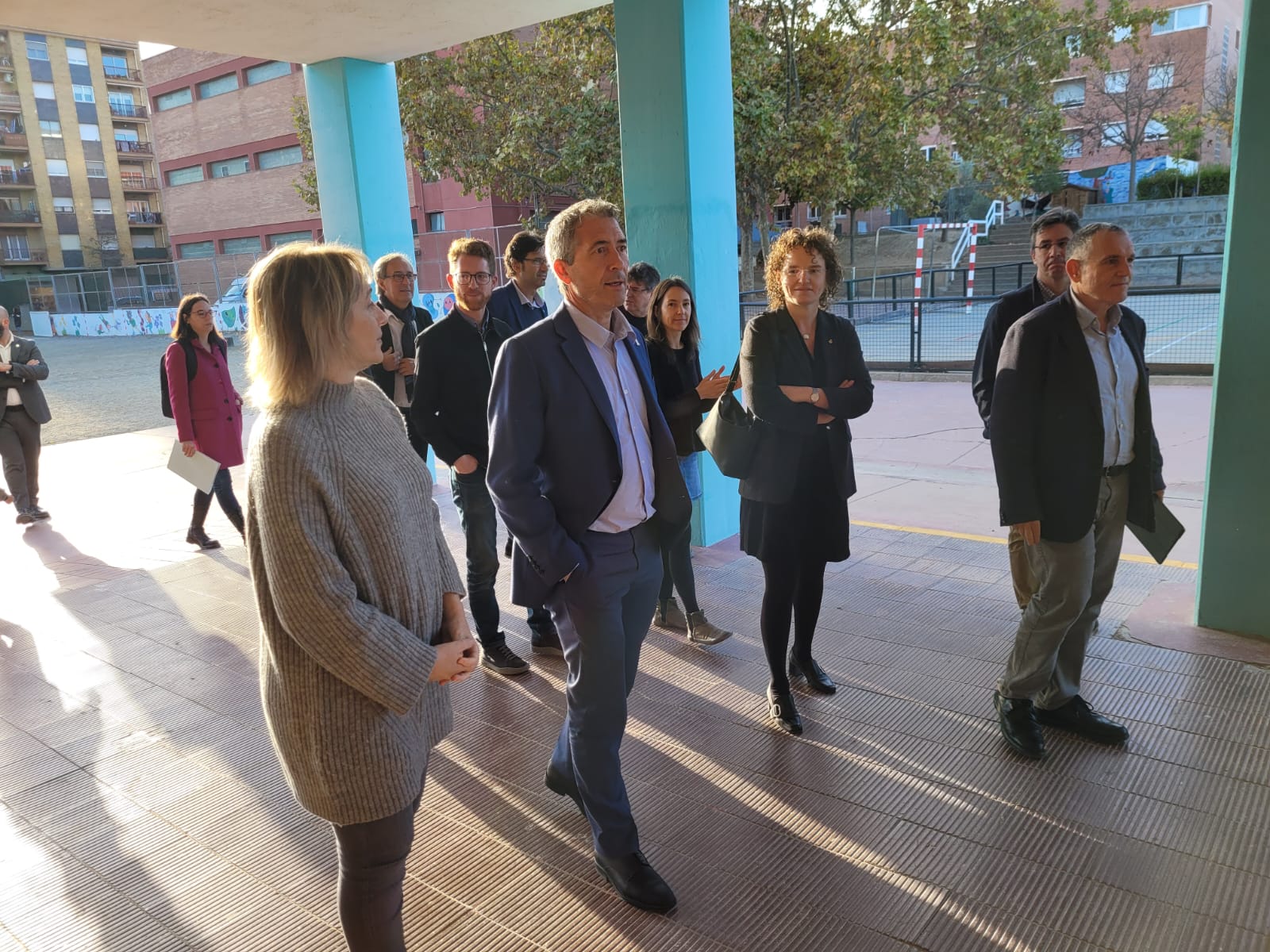 El conseller d’Educació visita l’Escola Baltà i Elias de Vilafranca, on es construirà un nou edifici