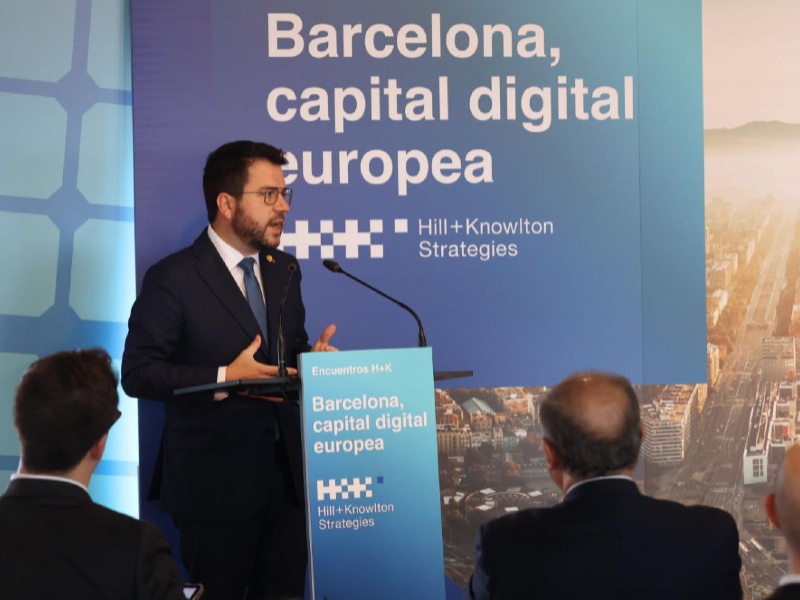 President Aragonès: "Catalunya té tot el potencial per exercir el lideratge digital a Europa"