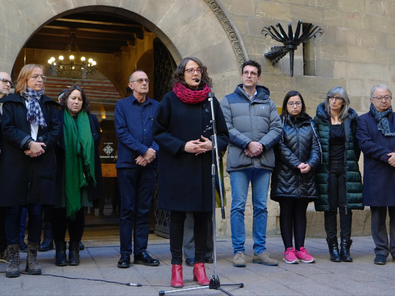 Minut de silenci feminicidi Lleida