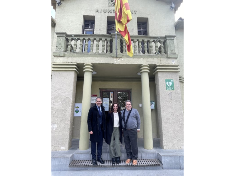 Visita institucional del delegat del Govern de la Generalitat a Catalunya, Joan Borràs, a Santa Susanna. 
