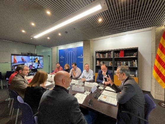 Reunió del Consell de Direcció de l'Administració Territorial de la Generalitat a Barcelona. 