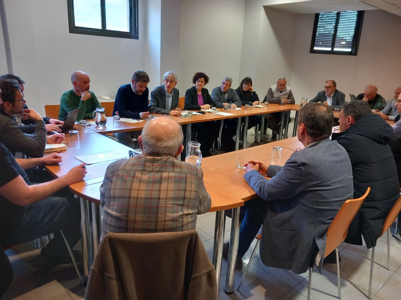 Moment de la reunió d'avui de la Taula de Conill a la Plana de Lleida