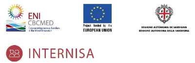 Logotips d'Internisa, ENI CBCMED, Fons de la Unió Europea i Regió Autònoma de la Sardenya