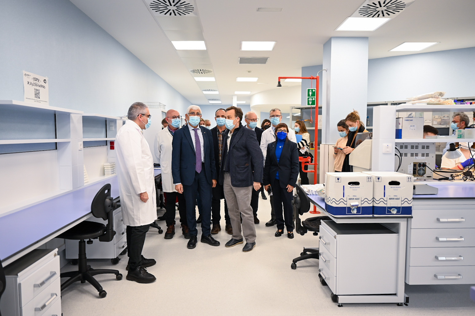 El conseller ha inaugurat avui la nova àrea de laboratoris de l'Institut d'Investigació Sanitària Pere Virgili de Reus. 