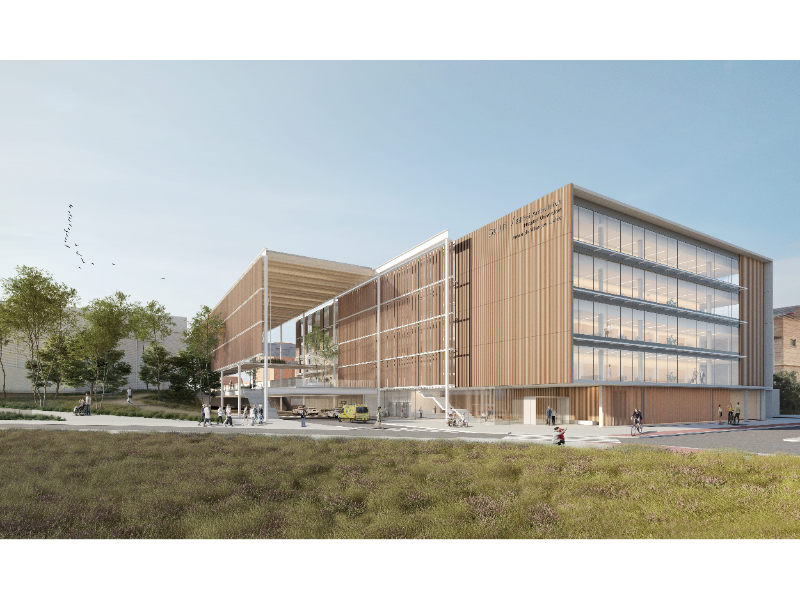 Imatge del futur edifici de consultes externes de l'Hospital Universitari Arnau de Vilanova