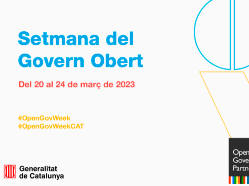 La Generalitat promou activitats sobre transparència, participació i integritat pública en el marc de la Setmana del Govern Obert 2023