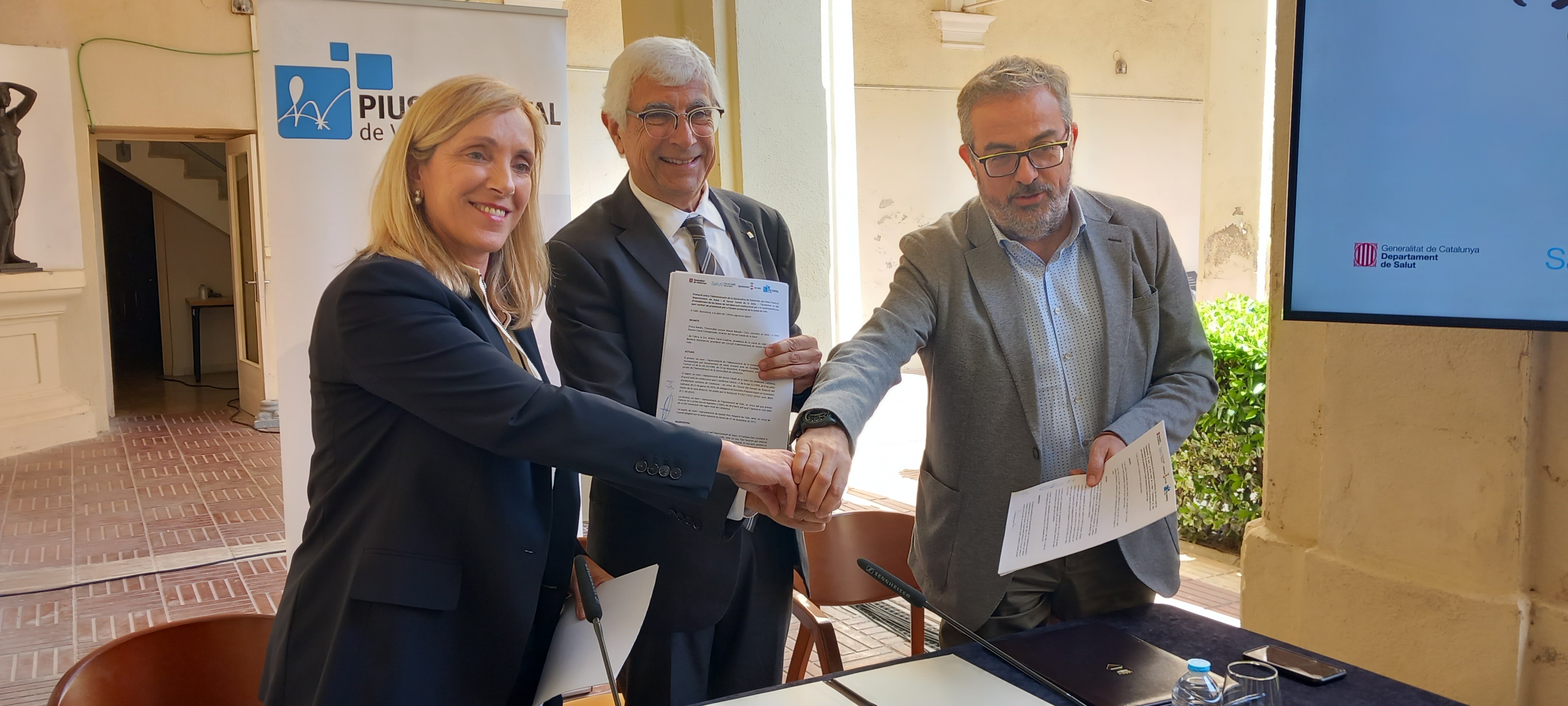 Govern i Valls signen el conveni per a la construcció d’un parc sanitari