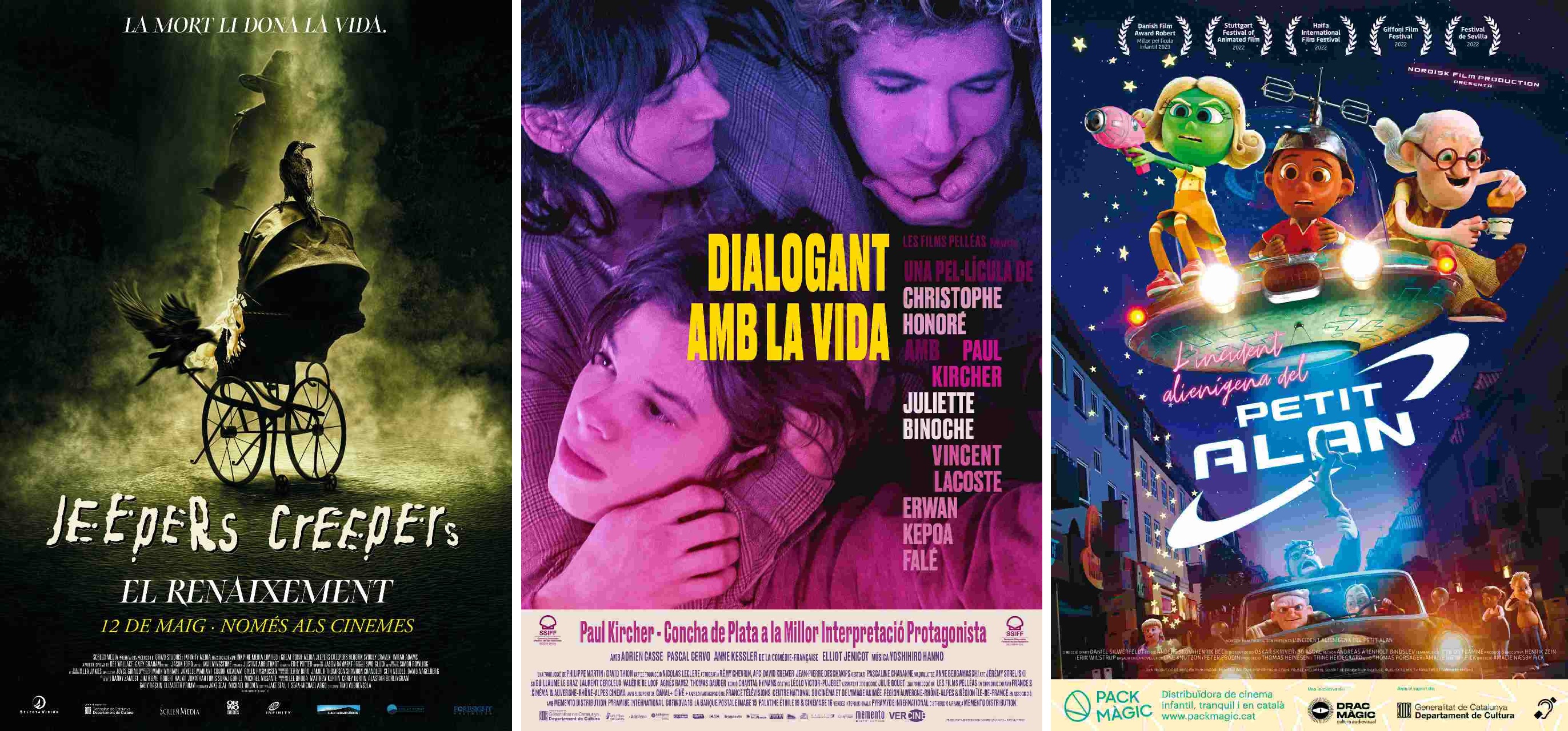 Imagen del artículo Aquest divendres, els cinemes estrenen tres pel·lícules doblades al català: 'Jeepers Creepers. El renaixement', 'Dialogant amb la vida' i 'L'incident alienígena del Petit Alan'
