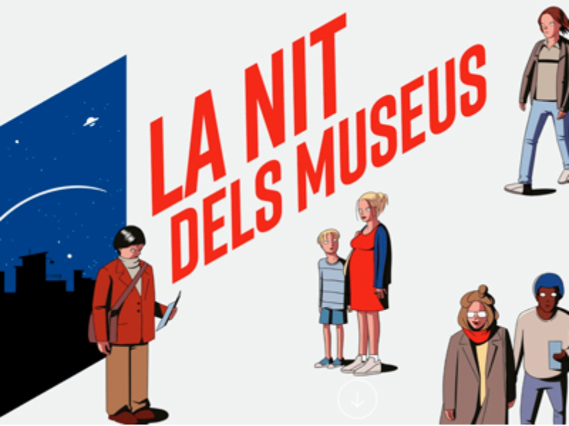 Imatge gràfica de la nit dels museus