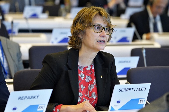 Serret intervé a la 155a sessió plenària del Comitè de les Regions, a la Comissió Europea.