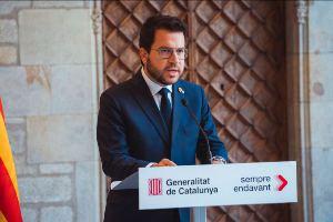Imagen del artículo President Aragonès: L'hora és greu i cal un front democràtic per defensar Catalunya, els drets i les llibertats