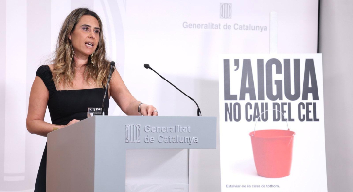 La portaveu del Govern, Patrícia Plaja, durant la roda de premsa posterior a la reunió de l'Executiu