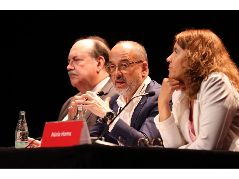 Imatge del conseller de Drets Socials, Carles Campuzano, durant la inauguració del congrés 'Inclusió.cat'