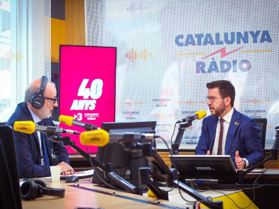 Imagen del artículo President Aragonès: El país necessita sentir-se, parlar i ser escoltat, i Catalunya Ràdio és una estructura absolutament imprescindible per a fer-ho