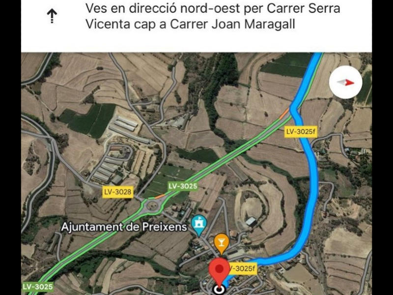 Imatge de Google Maps en català