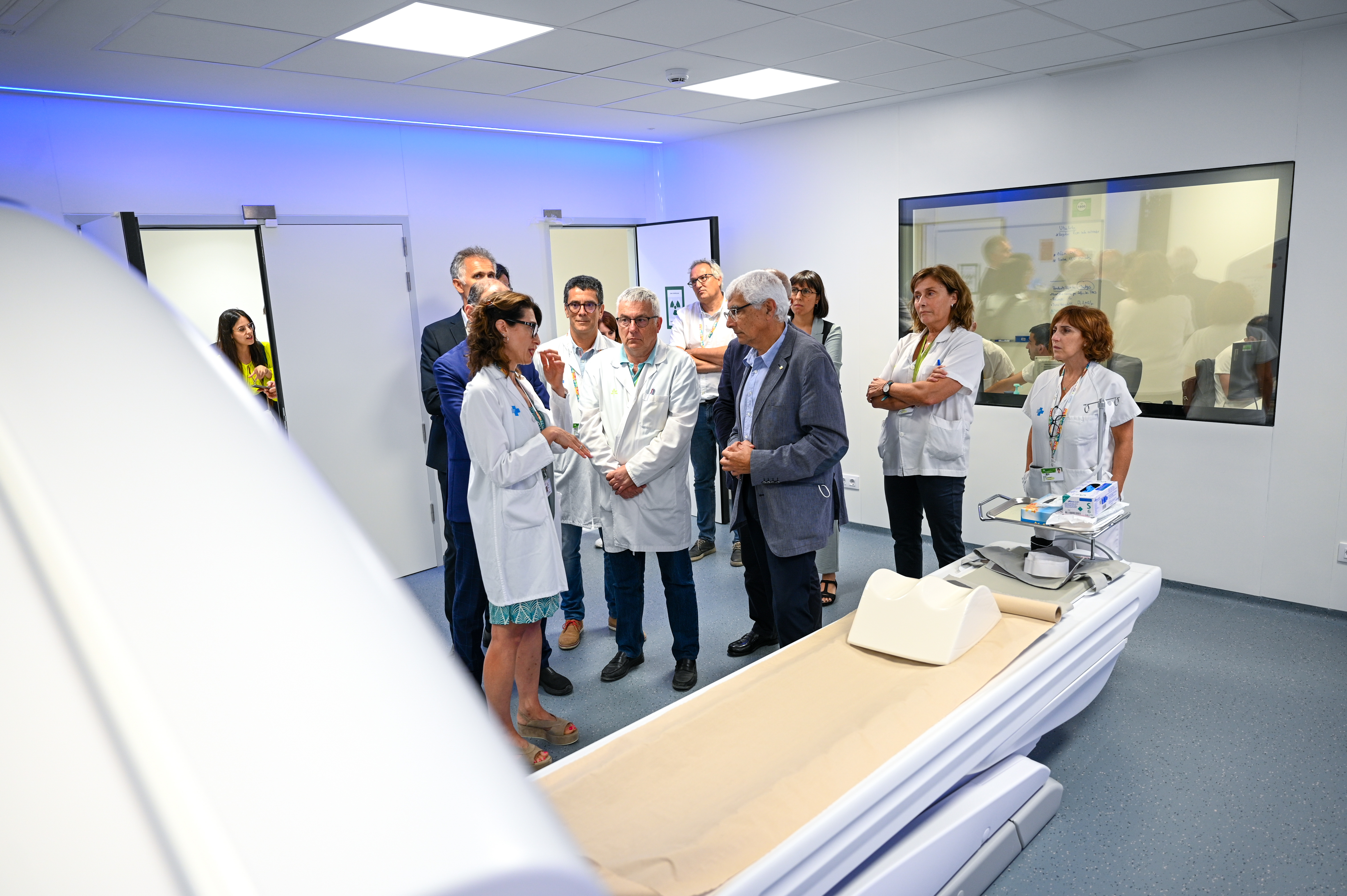 El conseller Balcells visita l'ampliació dels serveis de Medicina Nuclear i Radiodiagnòstic de l'Hospital Germans Trias