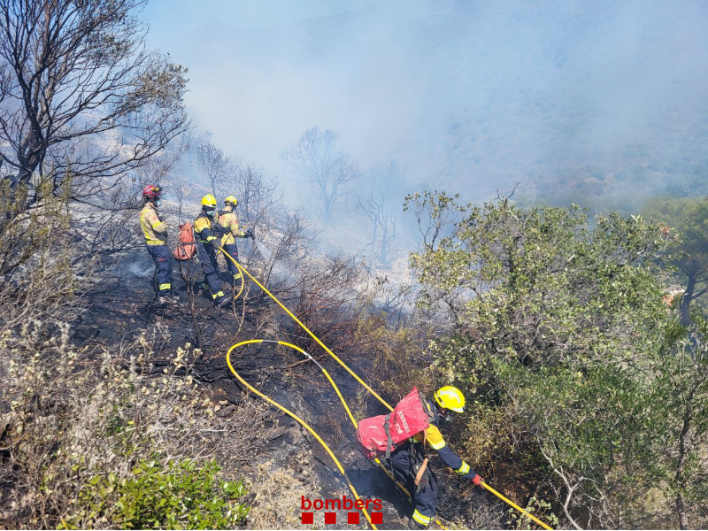 Incendi forestal de Portbou, 5 d'agost de 2023