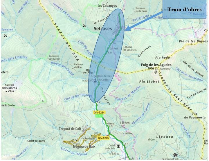 Imagen del artículo Territori inicia les obres de reparació del ferm a la carretera GIV-5264 entre Vilallonga de Ter i Setcases.