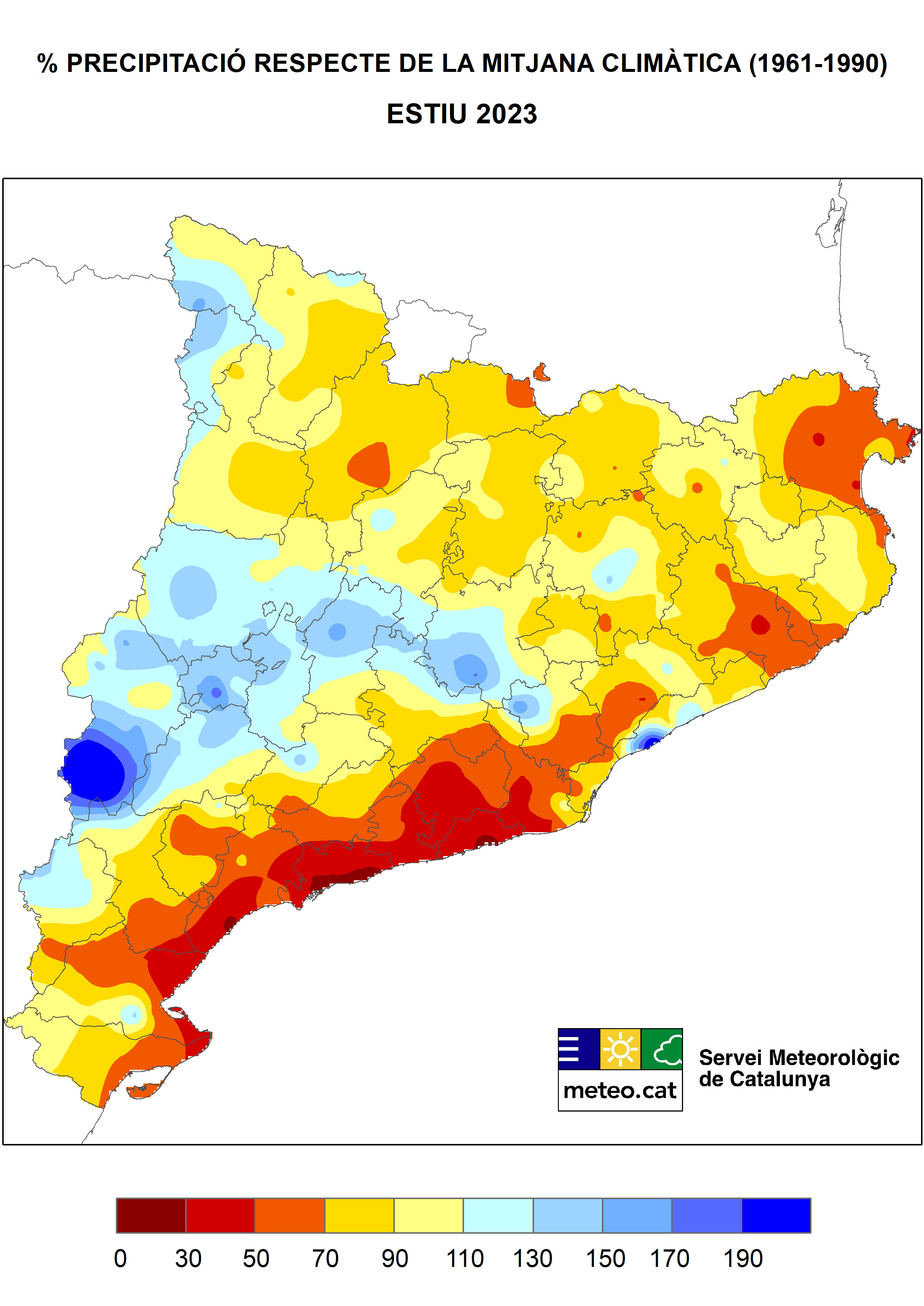 Imagen del artículo Estiu pluviomètricament contrastat i dels més càlids enregistrats a Catalunya