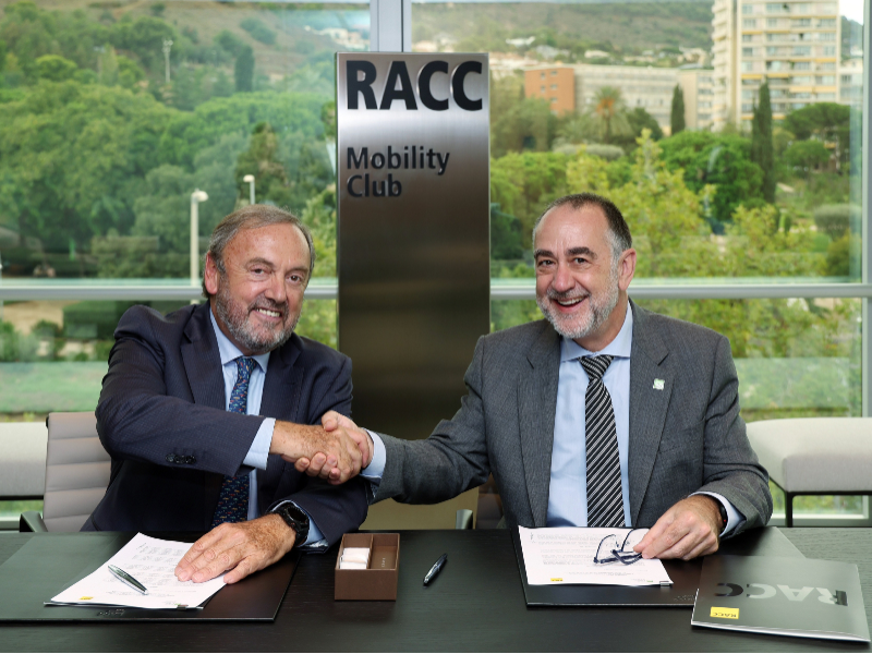 Imagen del artículo Ferrocarrils i el RACC renoven l'acord per fomentar la mobilitat sostenible i l'ús combinat de modes de transport