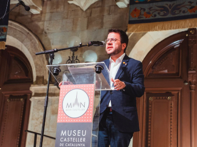 Imagen del artículo Pere Aragonès: El Museu Casteller és una excel·lent oportunitat per tornar a posar de relleu els valors dels castells