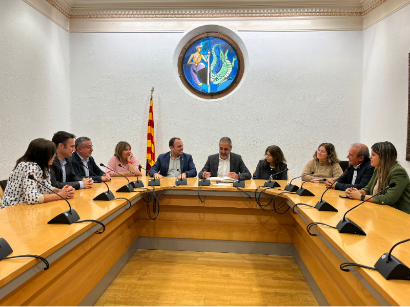 Imagen del artículo Els àmbits de l'educació i la salut centren la reunió del delegat Joan Borràs amb l'Ajuntament de Sant Celoni
