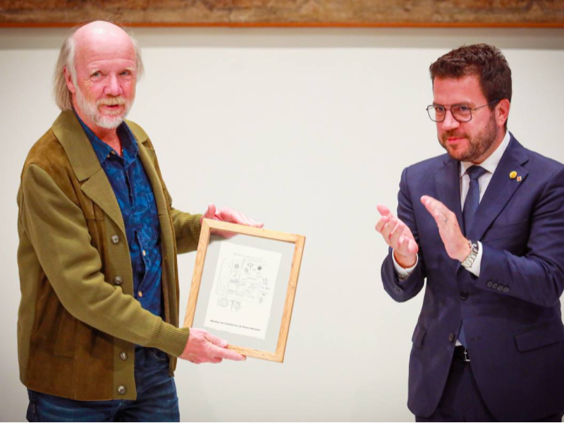 El president Aragonès lliura el Premi Ramon Margalef d'Ecologia a Marten Scheffer