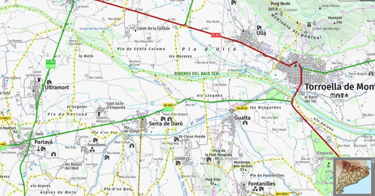 Imagen del artículo Finalitzen les obres de millora superficial del ferm de la carretera GI-643 de Torroella de Montgrí a Parlavà