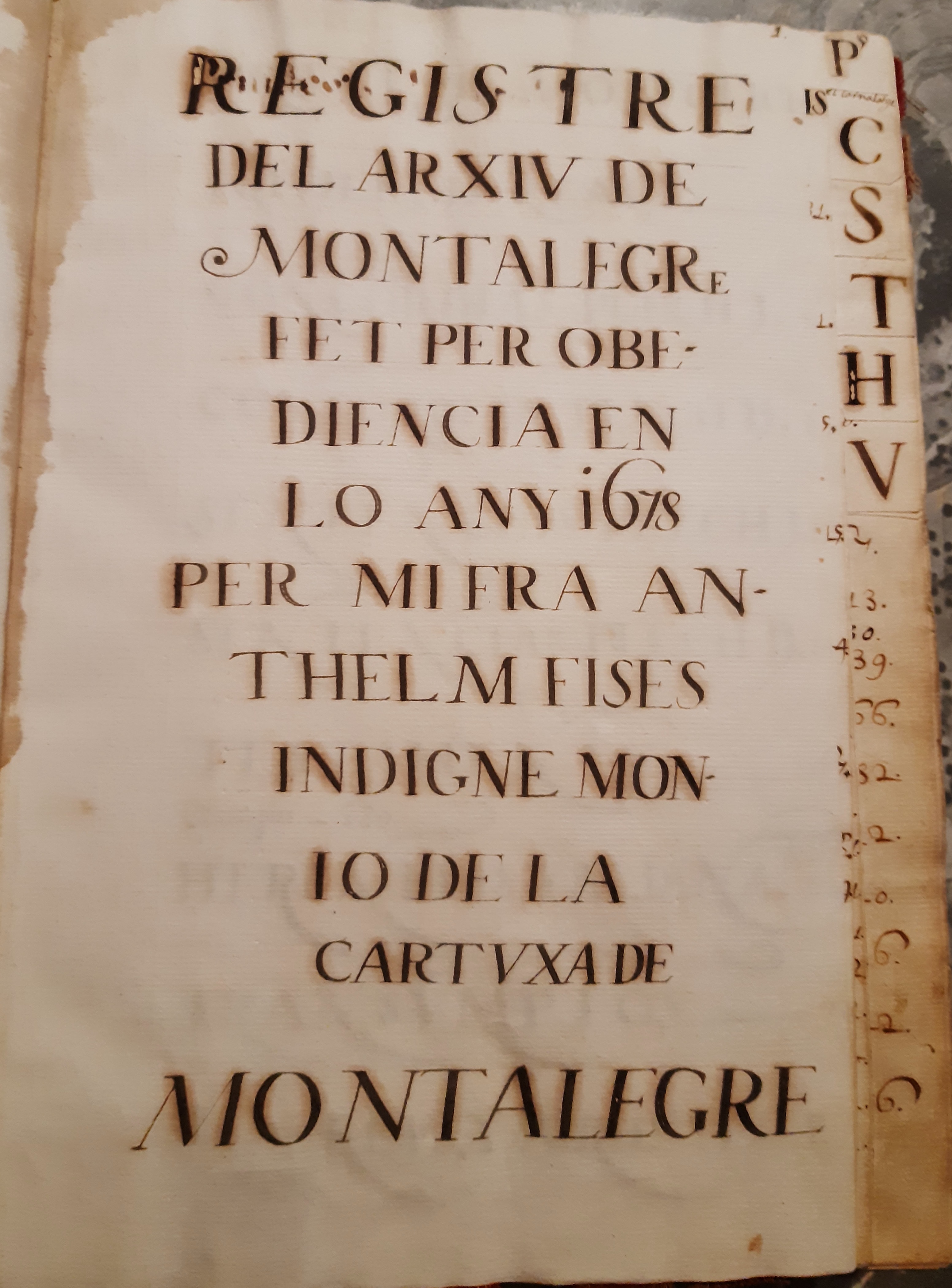 Imagen del artículo L'Arxiu Nacional ingressa el fons documental de la Cartoixa de Montalegre