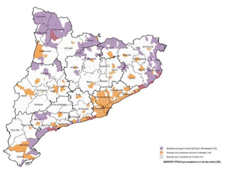 Imagen del artículo El Govern regula els habitatges d'ús turístic en 19 municipis de la Catalunya Central amb un règim de llicència urbanística prèvia
