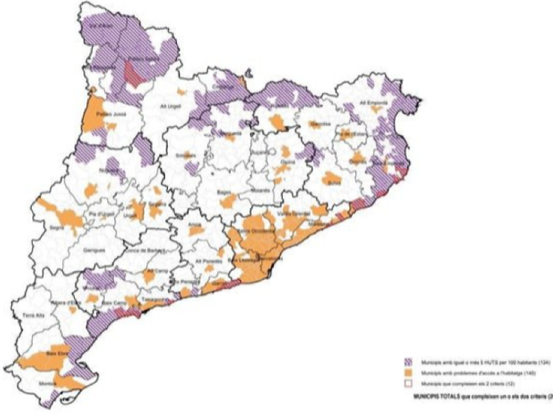 Imagen del artículo El Govern regula els habitatges d'ús turístic en 11 municipis de la vegueria de Lleida amb un règim de llicència urbanística prèvia
