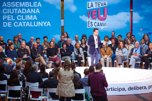 El president Aragonès a l'Assemblea Ciutadana del Clima de Catalunya (foto: Jordi Bedmar)