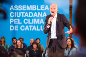 El conseller Mascort a l'Assemblea Ciutadana del Clima de Catalunya (foto: Jordi Bedmar)