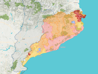 Detall del Visor de la Sequera, amb la situació hidrològica actual.