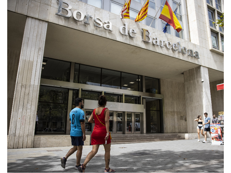 Foto de la façana de l'edifici de la Borsa de Barcelona