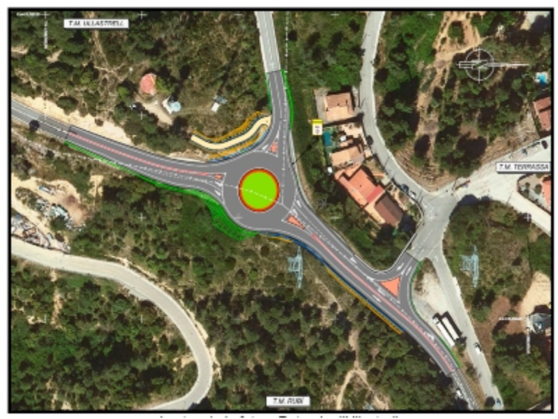 Imagen del artículo Territori licita les obres per a pacificar el trànsit i millorar la seguretat viària a la C-243c entre Ullastrell i Terrassa